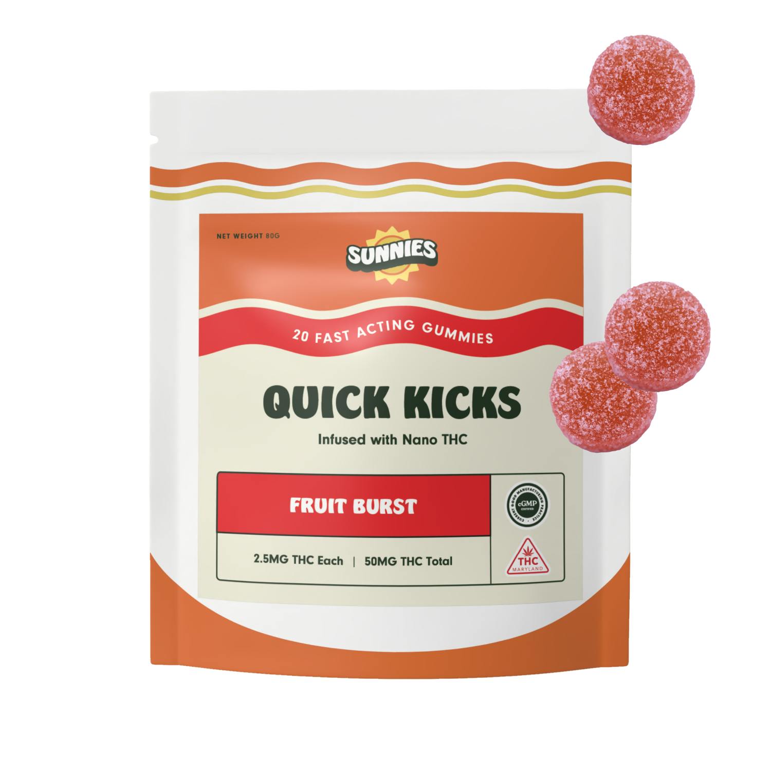 SunMed Growers - Fruit Burst Nano Gummies 2.5mg - 50mg - 1