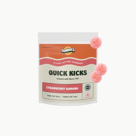 SunMed Growers - Strawberry Banana Nano Gummies Edible 100mg - 1