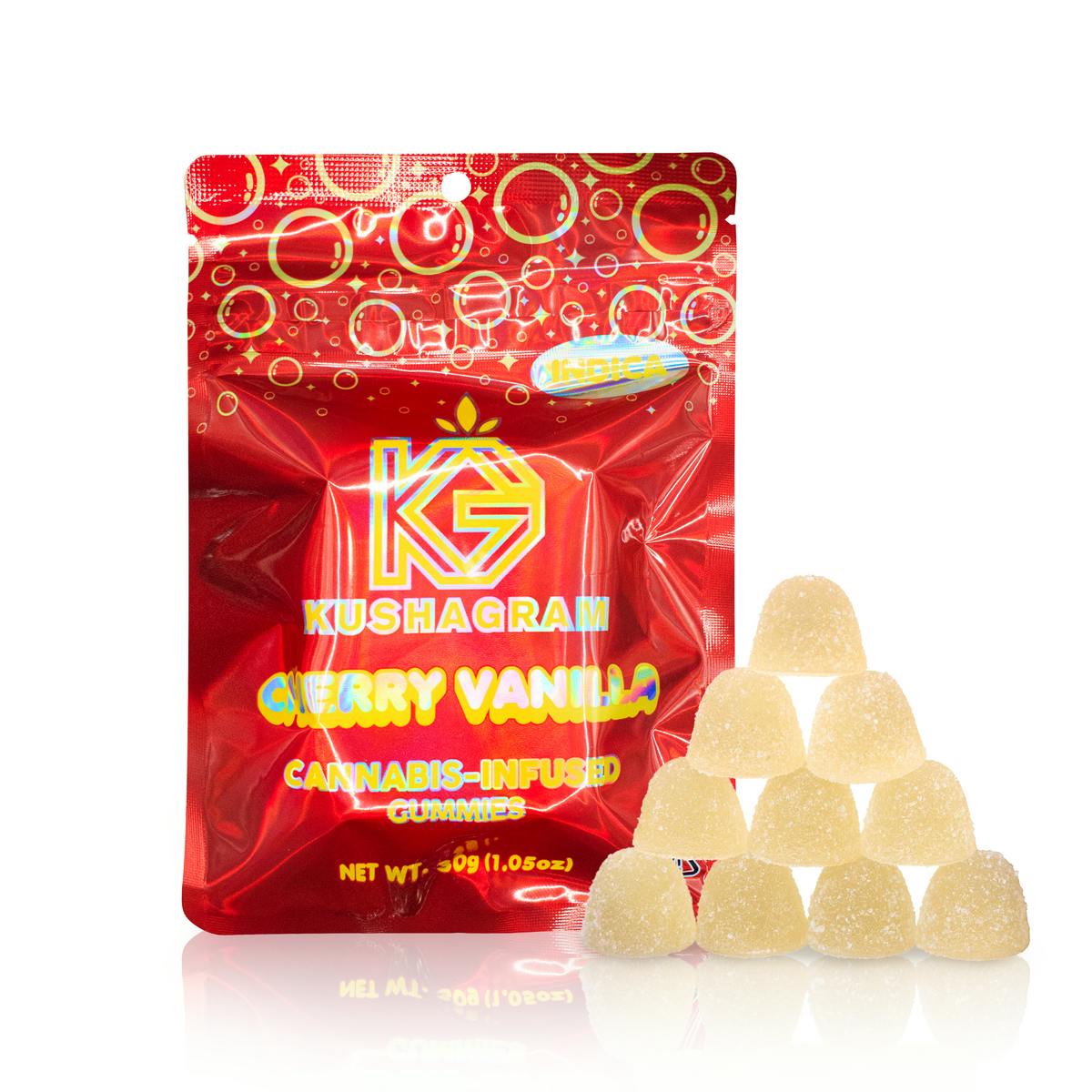 KUSHAGRAM - 100mg Cherry Vanilla Gummies - 1