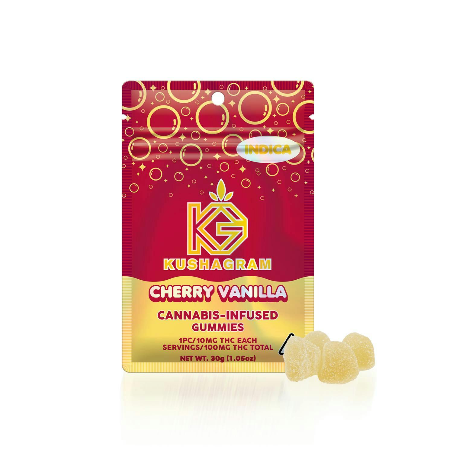 KUSHAGRAM - Cherry Vanilla Gummies - 100mg - 1