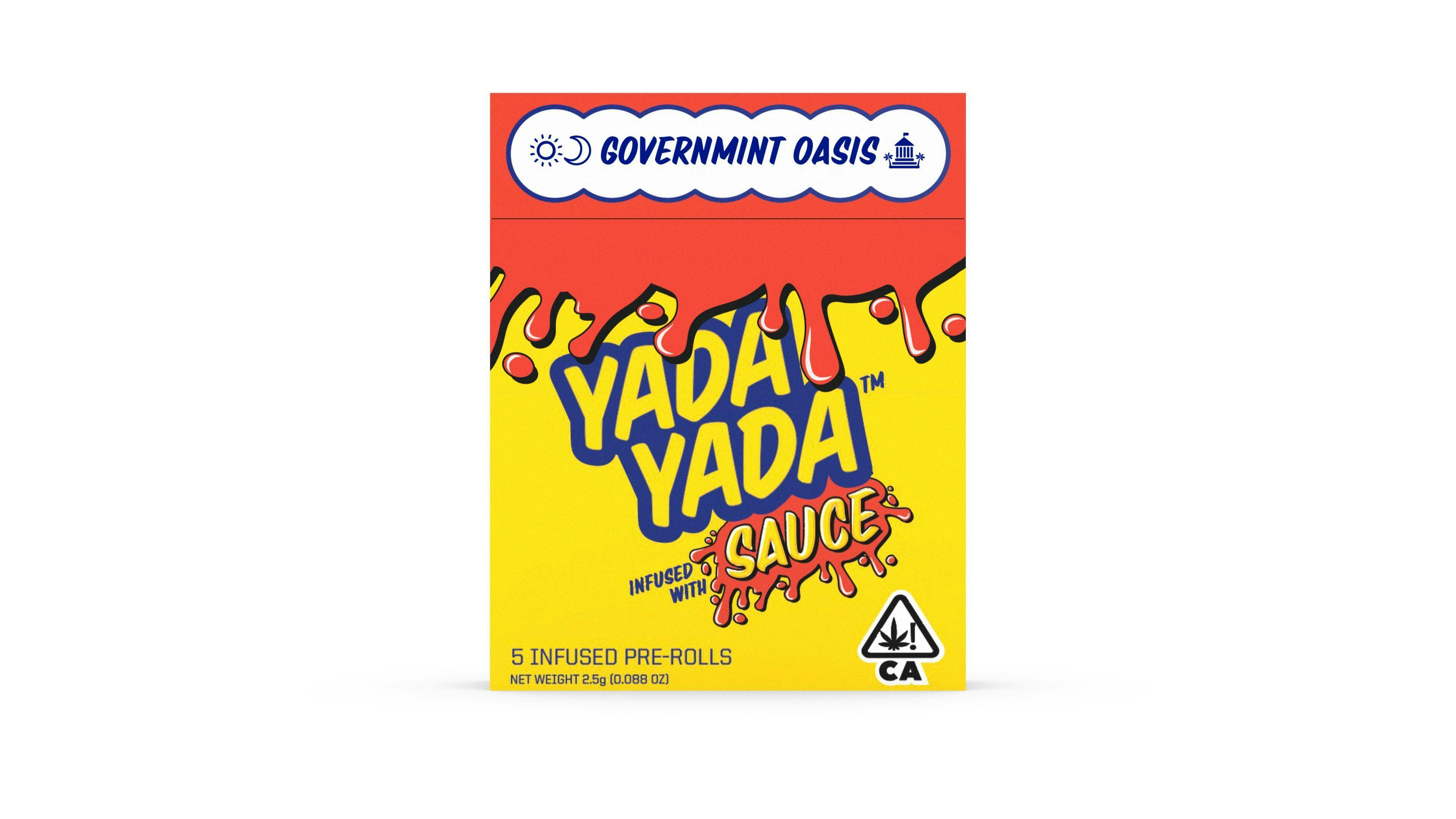 Yada Yada - Yada Yada - GovernMint Oasis 2.5g Prerolls Infused - 1