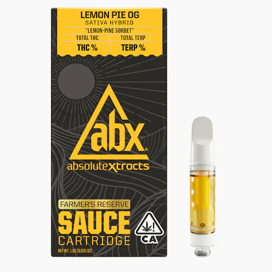 ABX / absoluteXtracts - ABX - Lemon Pie OG Farmer's Reserve Sauce Cartridge - 1g - 1