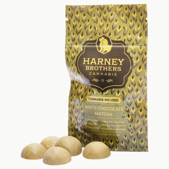 Harney Brothers Cannabis - Daytime Chocolates - White Chocolate Matcha 5pk - 1