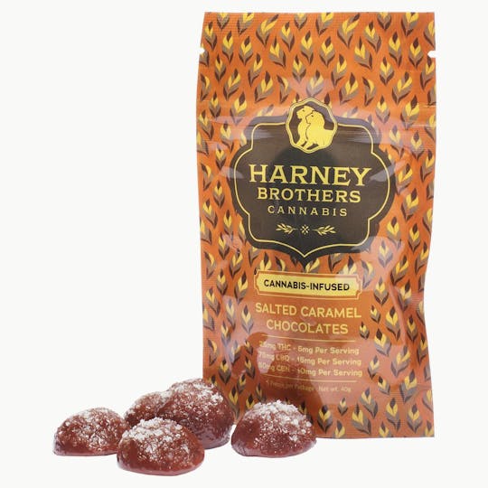 Harney Brothers Cannabis - Nighttime Chocolates - Salted Caramel 5pk - 1