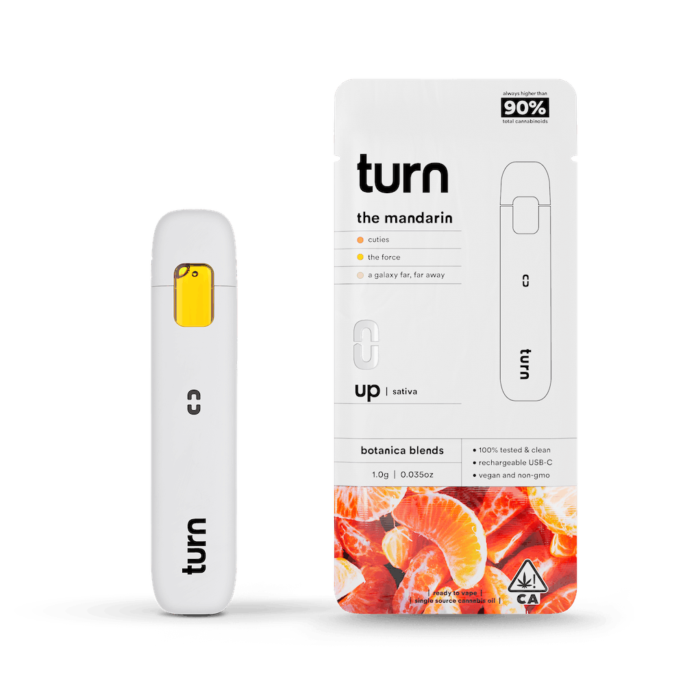 turn - 1.0g AIO | the mandarin | botanica blends | up | - 1