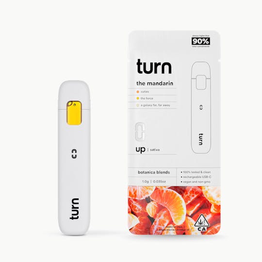 turn - 1.0g AIO | the mandarin | botanica blends | up | - 1