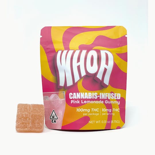 Whoa - WHOA Pink Lemonade Gummy - Bite (100mg) - 1