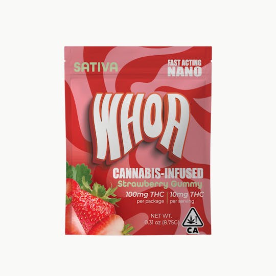 Whoa - WHOA Strawberry Gummy - Bite (100mg) - 1