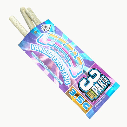 Bango Distribution - Vanilla Frosting | Feelz Flower 3 Packs | 3.5G - 1