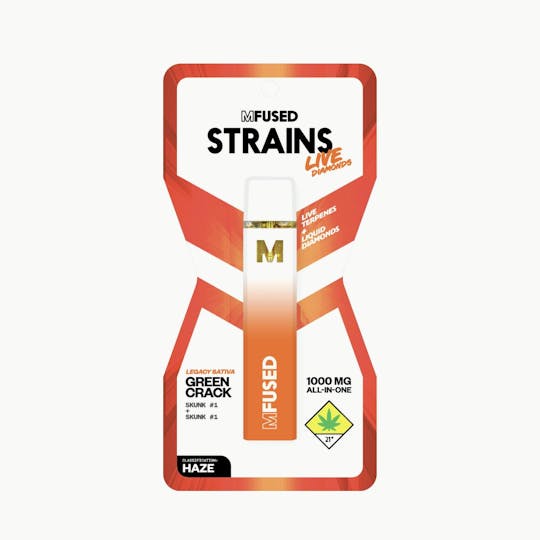 MFused - Green Crack - STRAINS Live Diamonds Disposable - 1