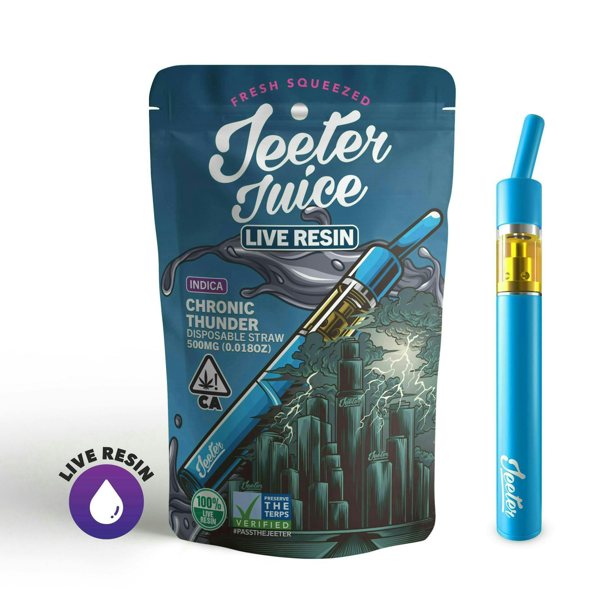 Jeeter - Jeeter | Chronic Thunder | Live Resin Straw Disposable | 0.5g - 1