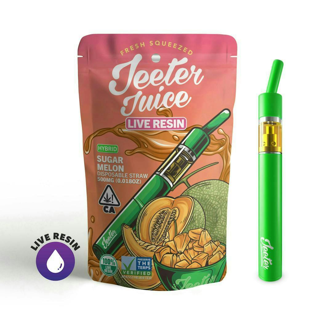 Jeeter - Jeeter | Sugar Melon | Live Resin Straw Disposable | 0.5g - 1