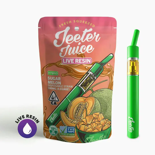 Jeeter - Jeeter | Sugar Melon | Live Resin Straw Disposable | 0.5g - 1