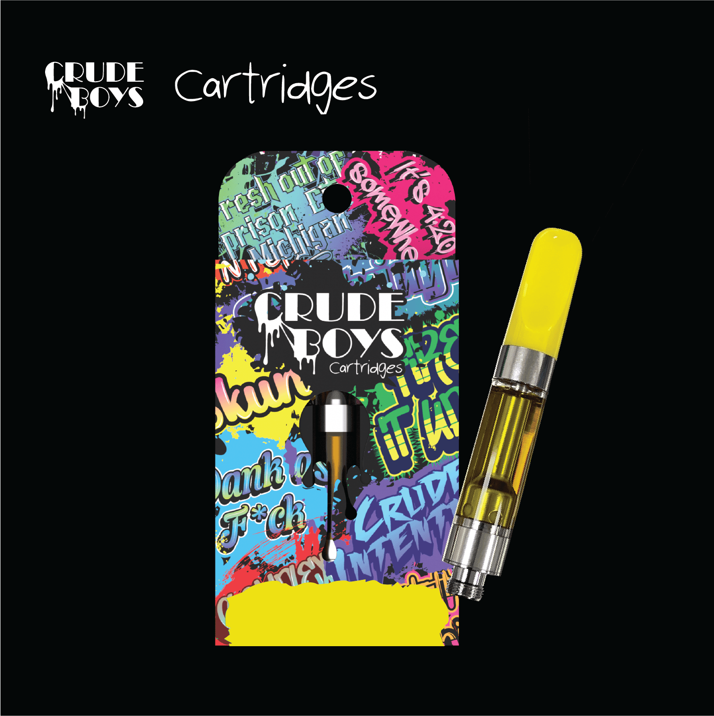Crude Boys Concentrates - Crude Boys Concentrates | Lemon Haze | Cartridge | 1g - 1
