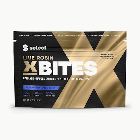 Select - Blackberry Lemon Blast Live Rosin X Bites 10pk (100mg) - 1