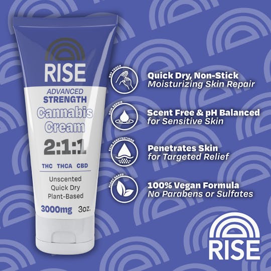 RISE - RISE 2:1:1 Advanced Strength Cream - 3oz - 1