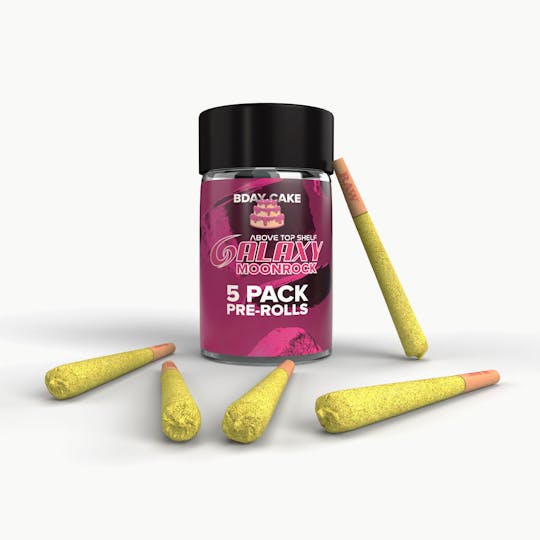 Galaxy - Birthday Cake Moonrock Preroll 5 Pack - 1