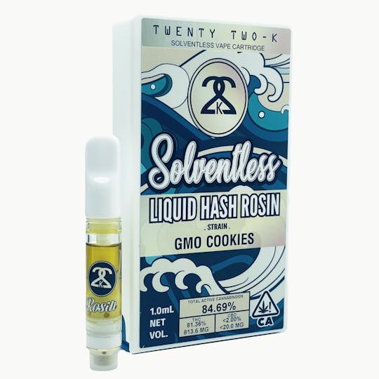 Twenty Two K / 22k - 22K - GMO Cookies - Liquid Hash Rosin 1.0ml Cartridge - 1