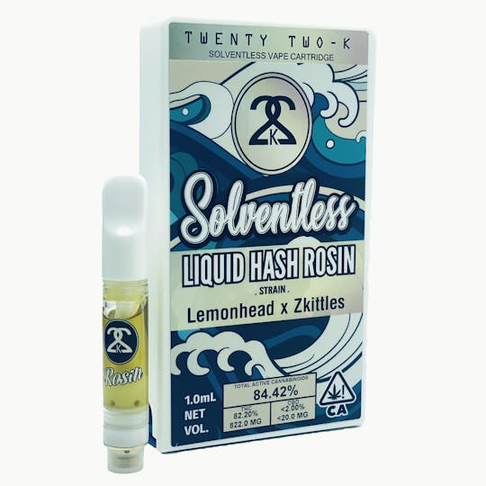 Twenty Two K / 22k - 22K - Lemonhead x Zkittles - Liquid Hash Rosin 1.0ml Cartridge - 1