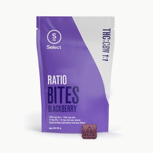 Select - Blackberry Snooze Bites 1:1 THC:CBN 30pk (150mg:150mg) - 1
