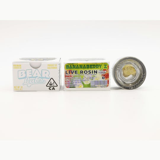 Bear Labs - Bananaberry Z T3 Live Rosin - 1g - 1
