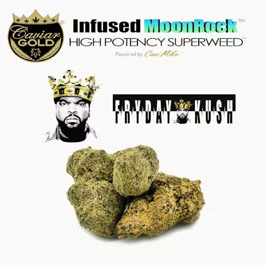 Caviar Gold - Ice Cube Moon Rocks | Fryday Kush | Infused Flower | 3.5g - 1