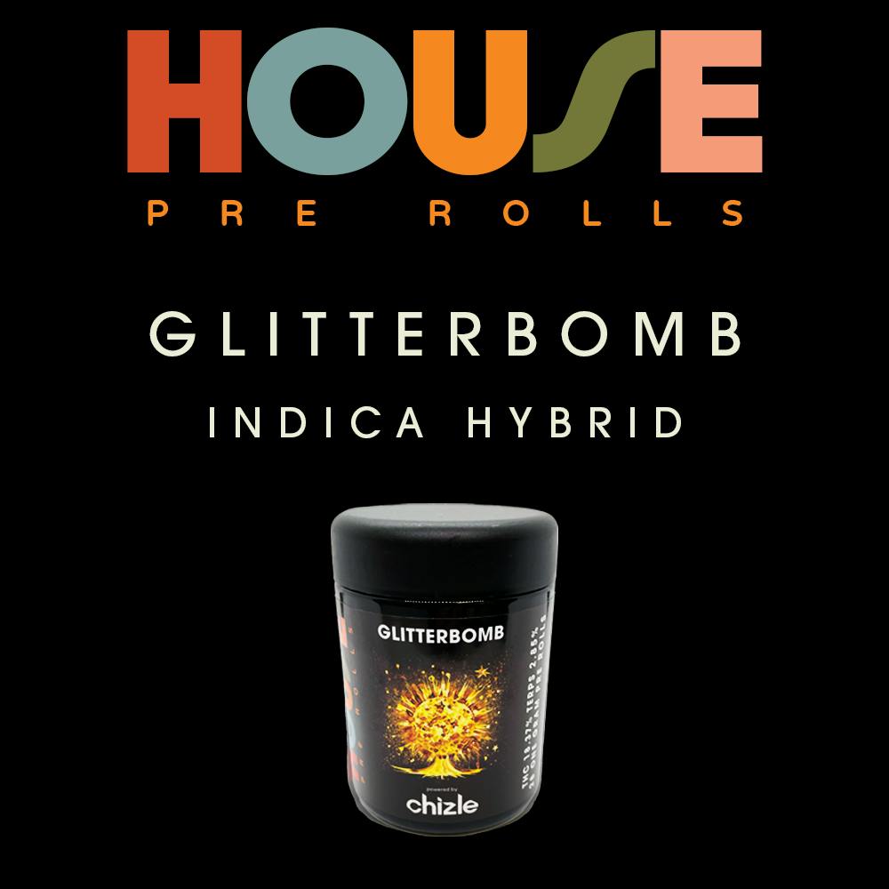 Easy Street Extracts - House - Glitter Bomb 28g Preroll OZ Pack - 1