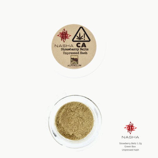 NASHA - Strawberry Beltz 1.2g Green Unpressed Hash - 1