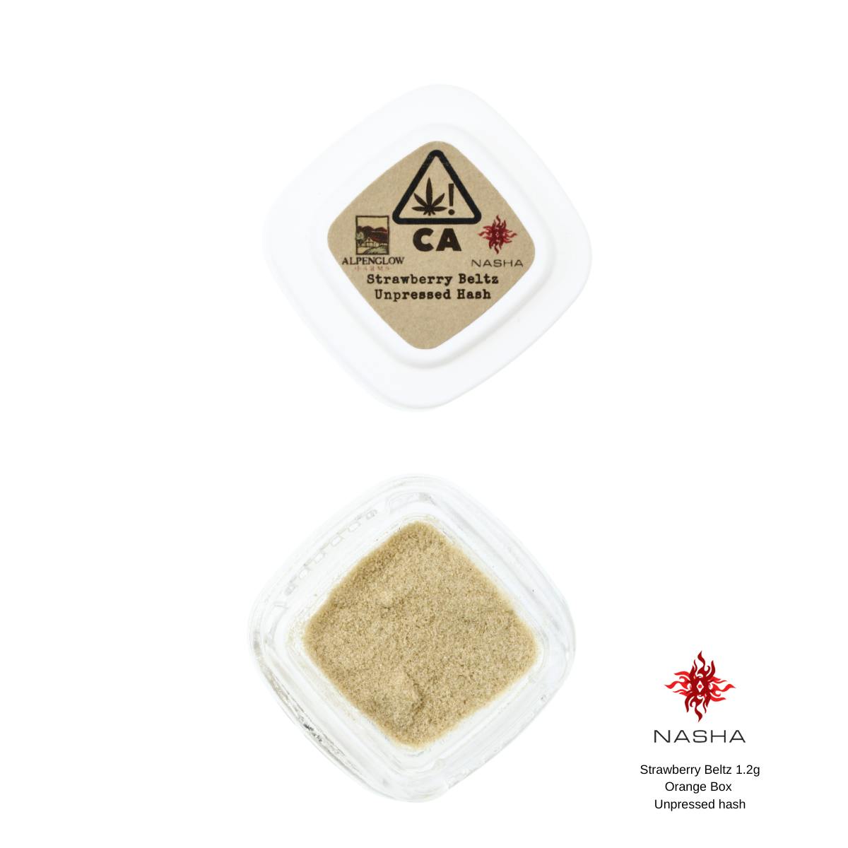 NASHA - Strawberry Beltz 1.2g Orange Unpressed Hash - 1
