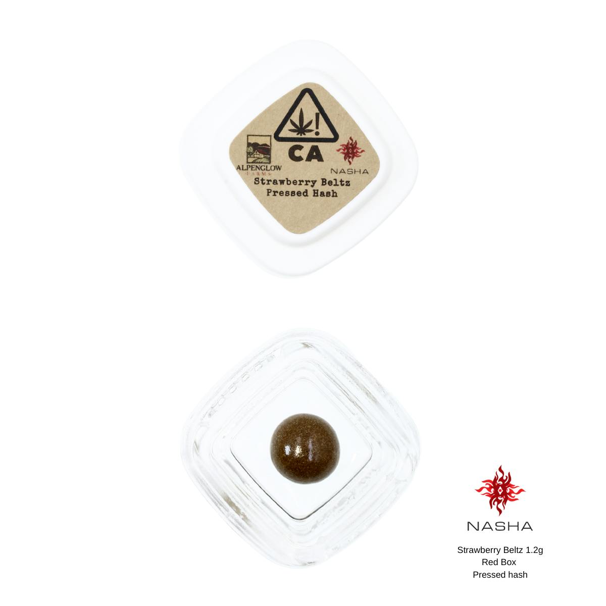 NASHA - Strawberry Beltz 1.2g Red Pressed Hash - 1