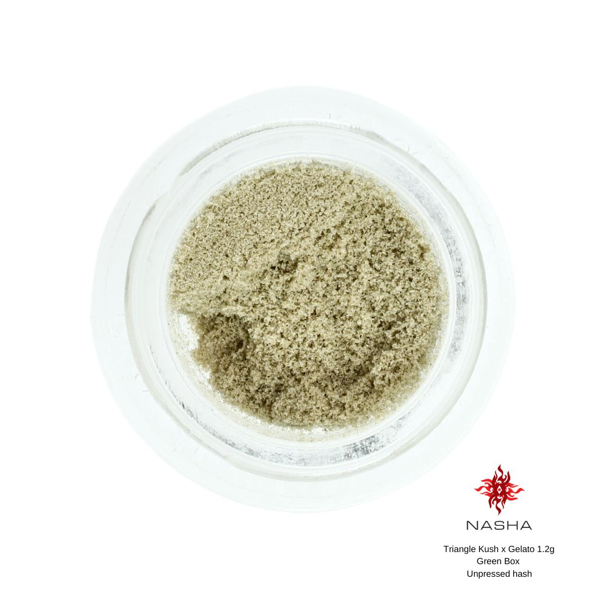 NASHA - Triangle Kush x Gelato 1.2g Green Unpressed Hash - 1