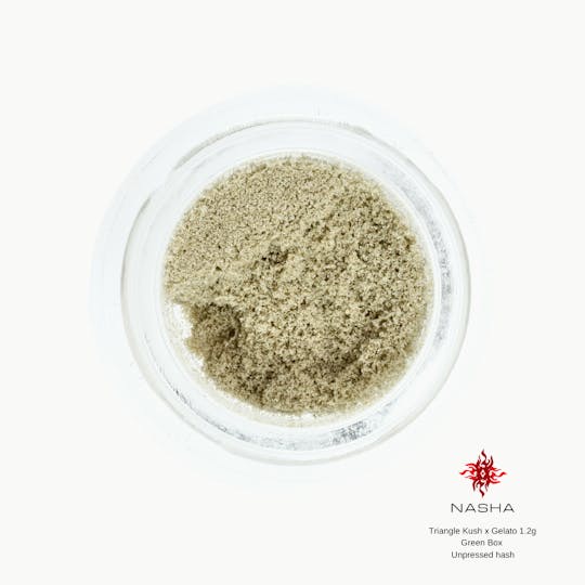NASHA - Triangle Kush x Gelato 1.2g Green Unpressed Hash - 1