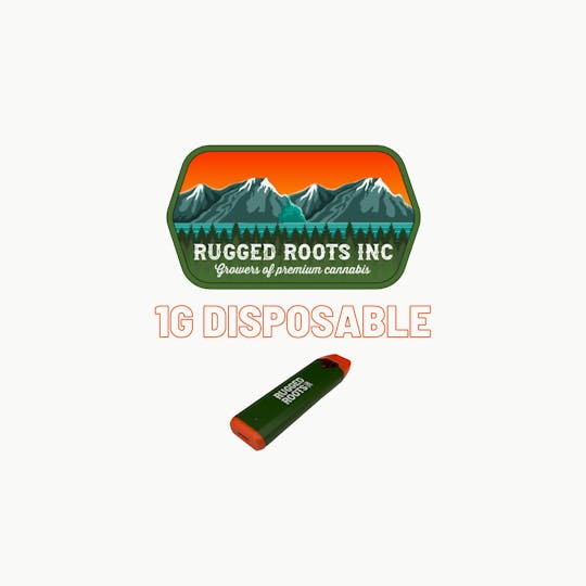 Rugged Roots - Rugged Roots - Cookies & Cream 1g Disposable Cart - 1