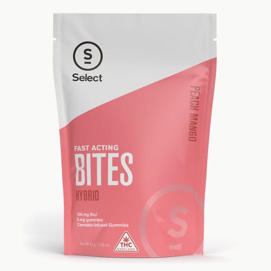 Select - Peach Mango Nano Bites 20pk (100mg) | Hybrid | MD - 1