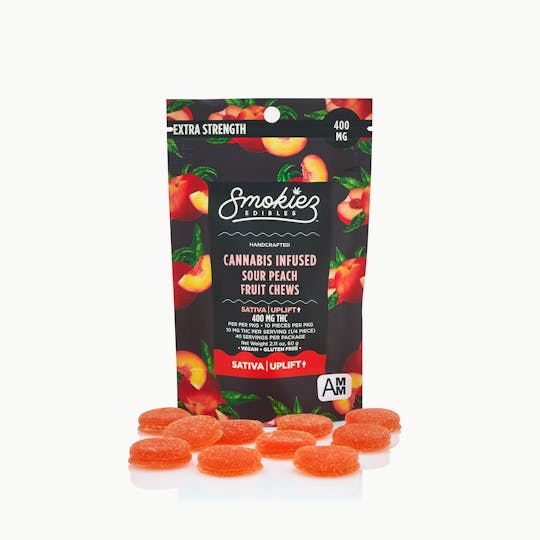 Smokiez Edibles - EXTRA-STRENGTHSour Peach Sativa400mg THC Fruit Chews - 1