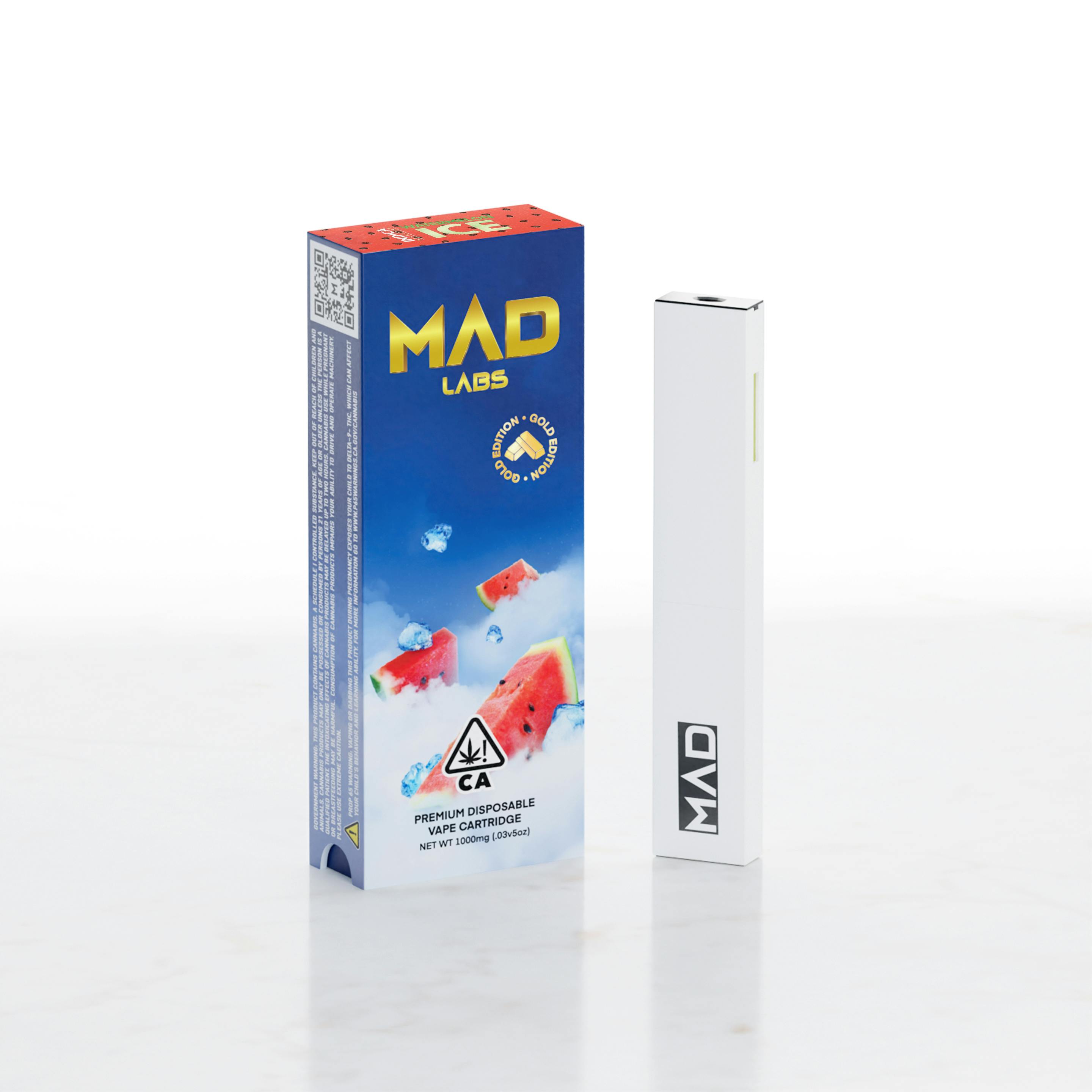 Mad Labs Watermelon Ice Disposable Gold Edition 1G Mad Labs