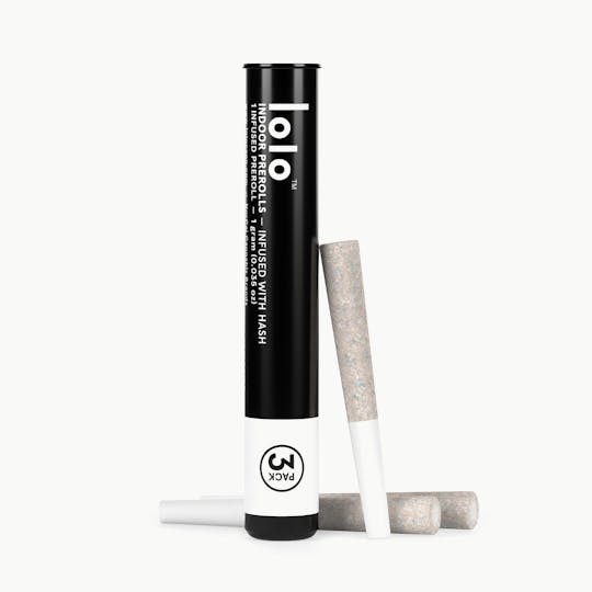 lolo - Oreoz | 3 Indoor Hash Infused Prerolls | 0.5g Each - 1