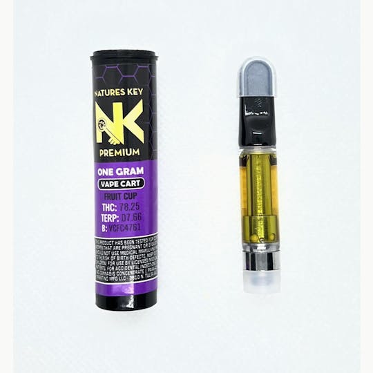 Natures Key - Gorilla Candy 1g Vape Cart - 1