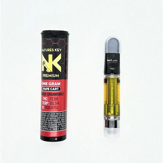 Natures Key - Orange Creamsicle 1g Vape Cart - 1