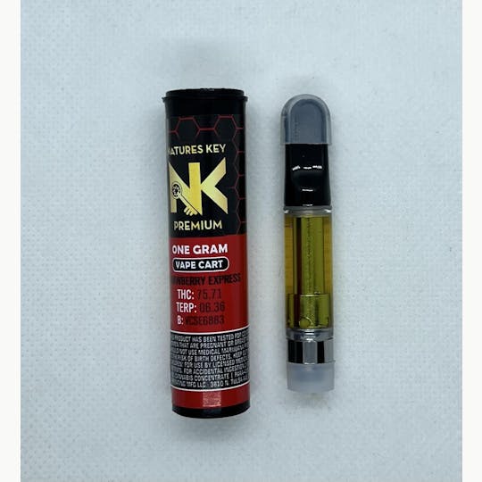 Natures Key - Sour Diesel 1g Vape Cart - 1