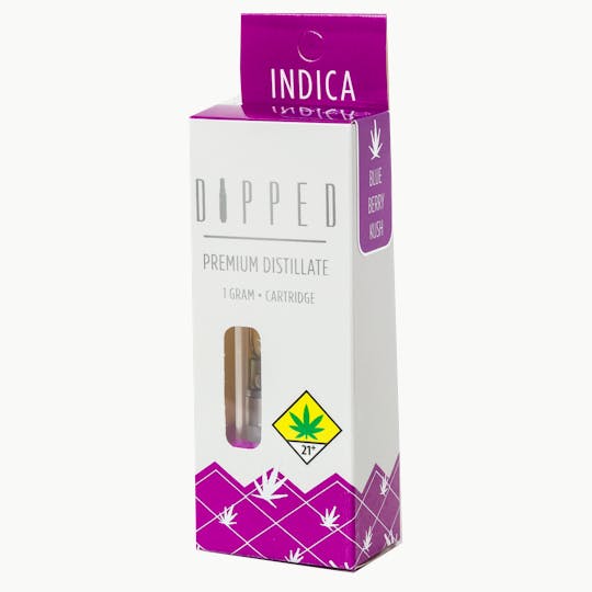 Swifts Edibles - DIPPED Distillate Cartridge- Blueberry Kush - 1