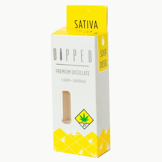 Swifts Edibles - DIPPED Distillate Cartridge- Sour Diesel - 1