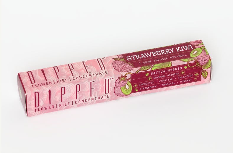 Swifts Edibles - DIPPED Strawberry Kiwi Flavored Infused Pre-Roll 1G - 1