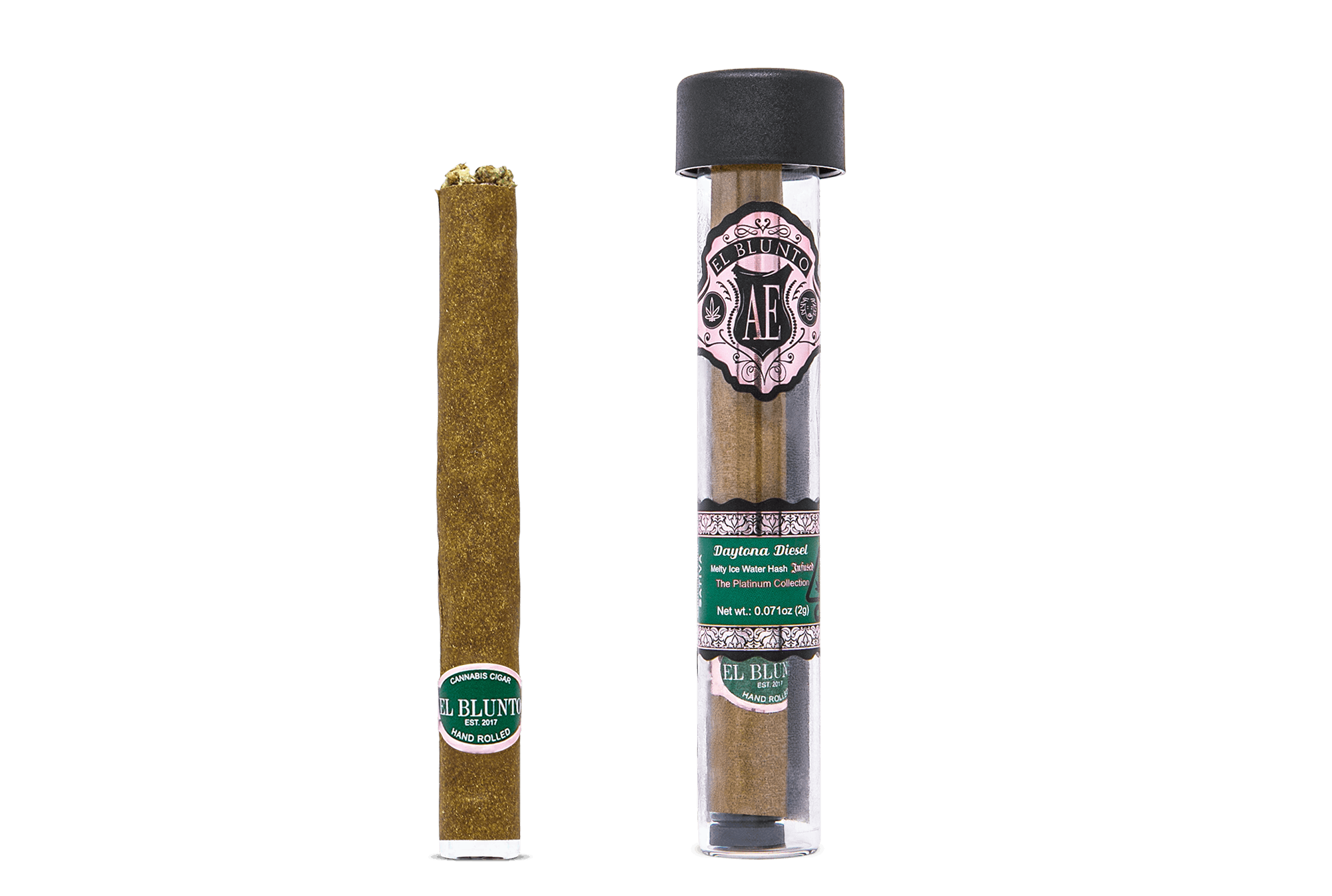 El Blunto by Albert Einstone's - El Blunto - Daytona Diesel - 2G Cannabis Cigar - Hash Infused [Blunt] - 1