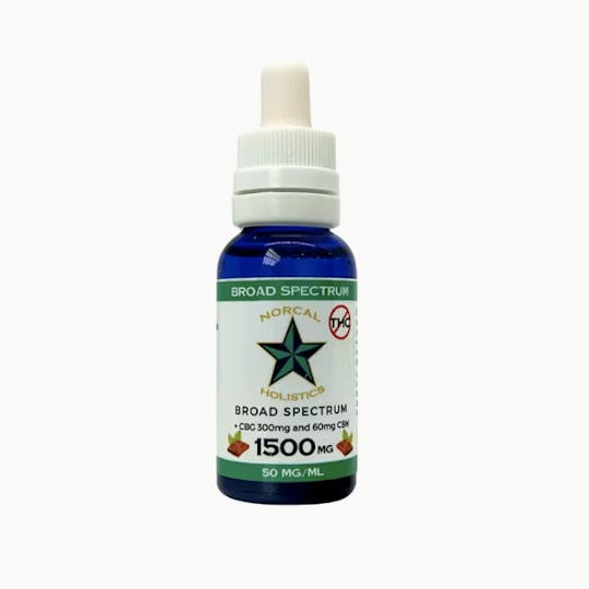 NORCAL HOLISTICS - Broad Spectrum CBD - Chocolate Mint 1500mg - 1