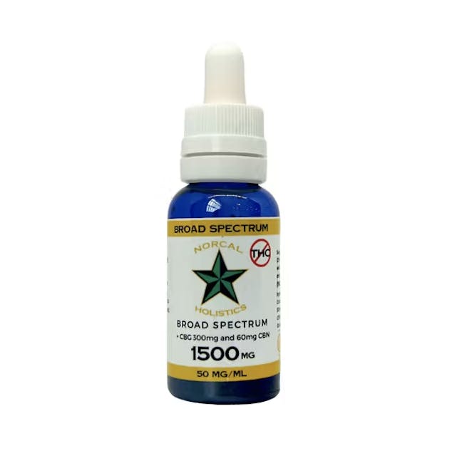 NORCAL HOLISTICS - Broad Spectrum CBD - Unflavored 1500mg - 1
