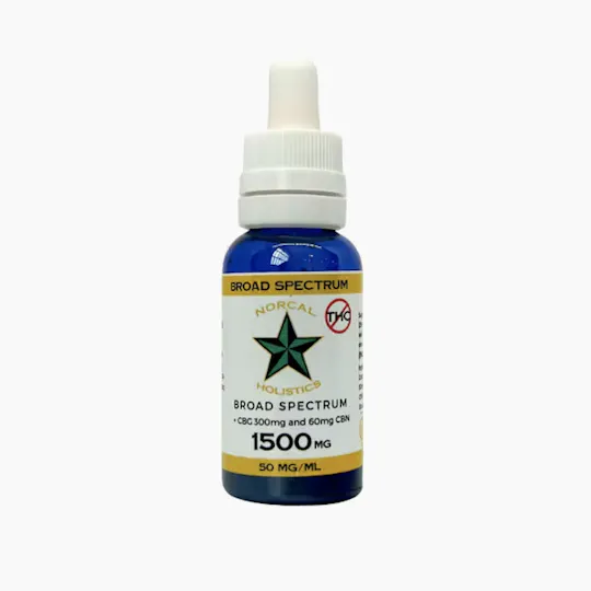 NORCAL HOLISTICS - Broad Spectrum CBD - Unflavored 1500mg - 1