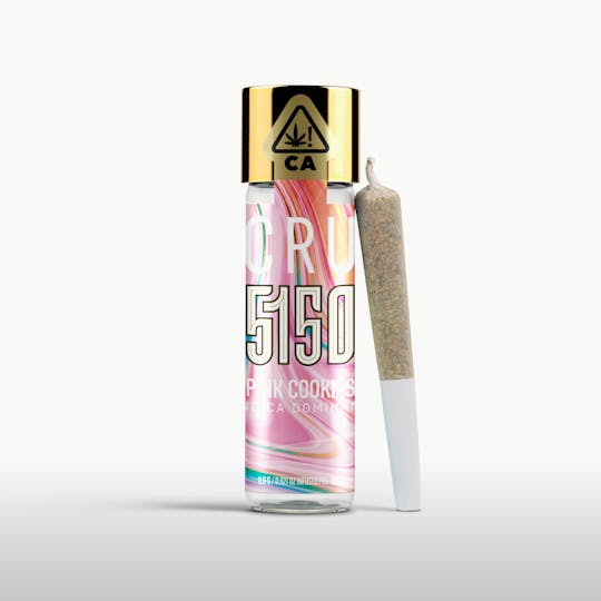 CRU Cannabis - Pink Cookies (0.6G 5150 Pre-Roll) - 1