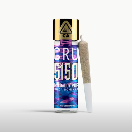 CRU Cannabis - Grand Daddy Purple (0.6G 5150 Pre-Roll) - 1