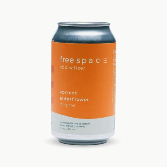 Proper Cannabis - Free Space - Apricot Elderflower CBD Seltzer - 1